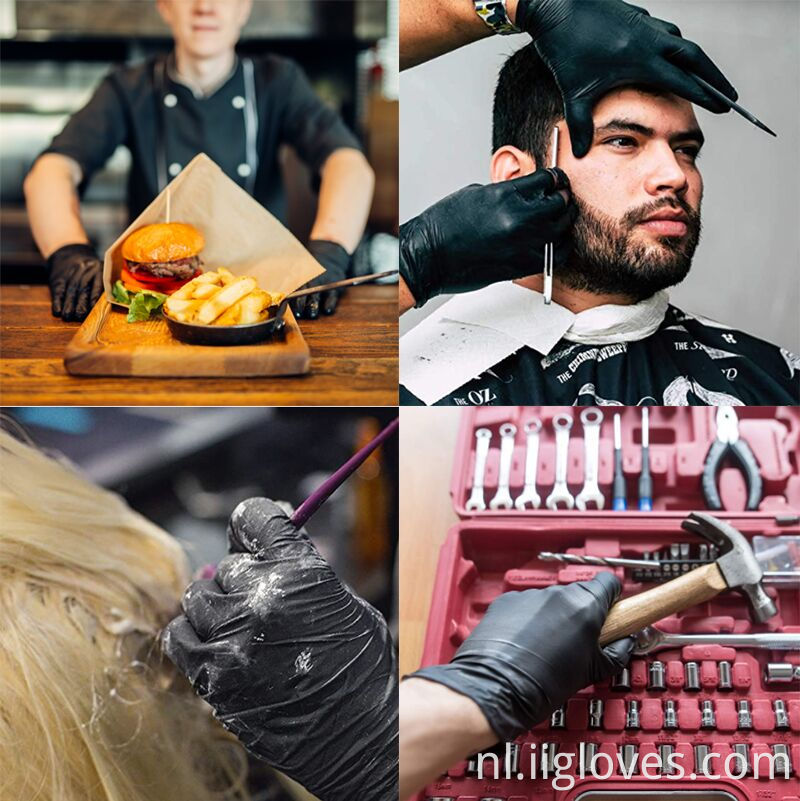 3 miljoen tatoeage zwarte nitril vinyl gemengde handschoenen oliebestendige handschoenen autoreparatie